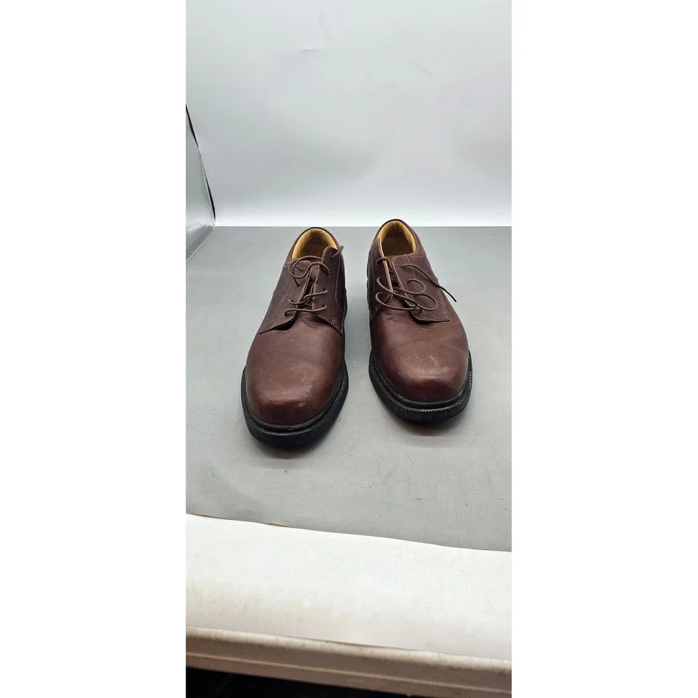 Timberland Mens 90081 Waterproof Leather Oxford Shoes Brown Size 13M